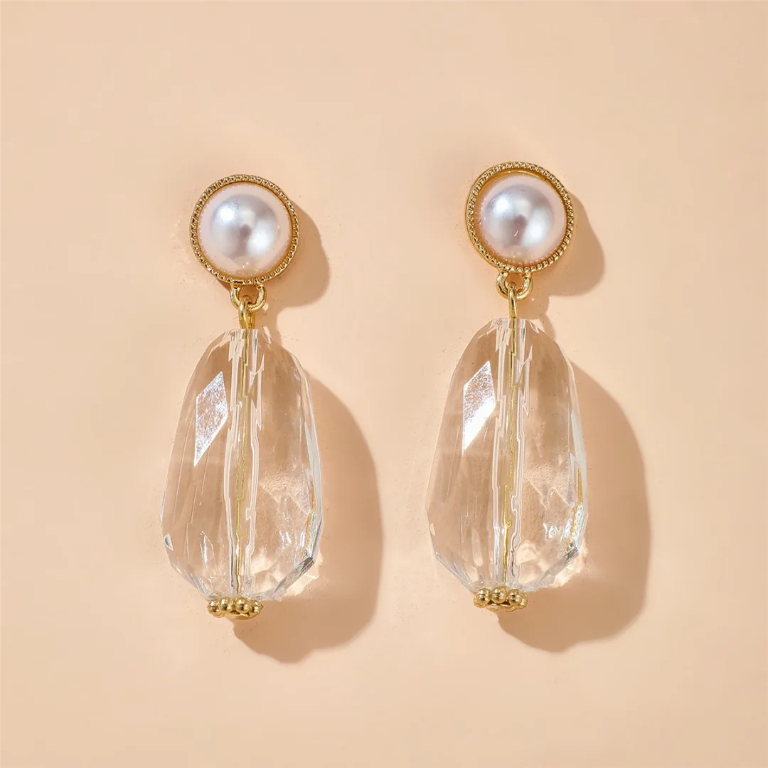 9 видов стилей корейские трендовые серьги гвоздики Кристальные акриловые