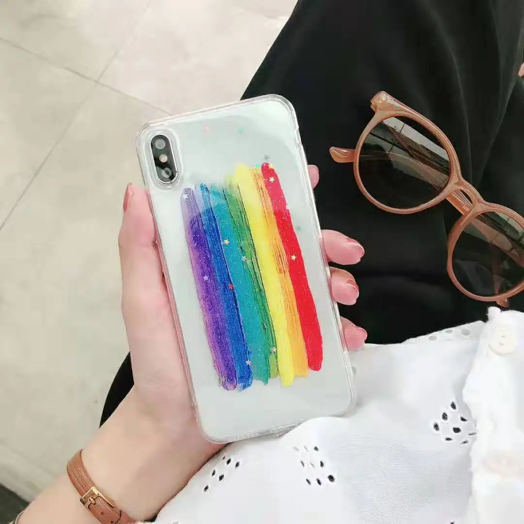 Цветной Блестящий ТПУ чехол для телефона Gimfun IPhone 12 Promax 11 Pro X Xr Xsmax 7 6 8 Plus милый