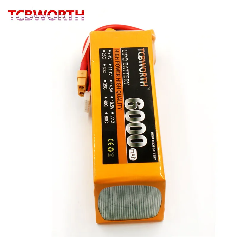 Новые литиевые батареи 6S 22 2 в 6000 мАч 30C 60C RC Drone LiPo аккумулятор для