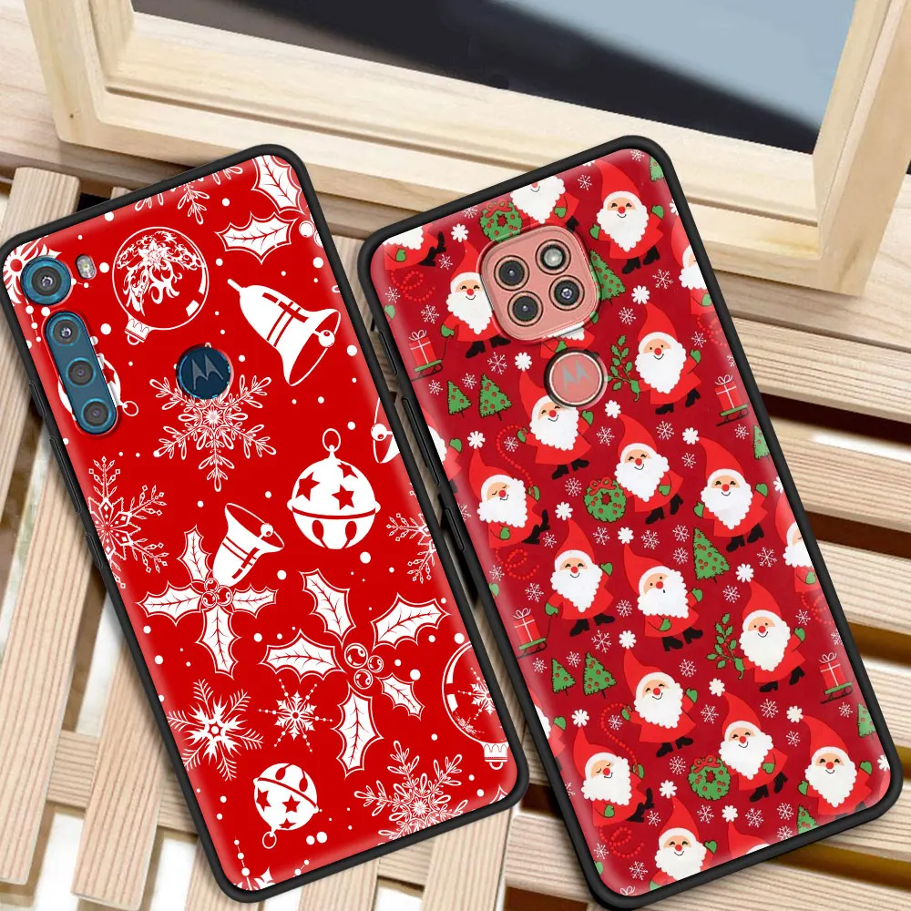 merry christmas cute snowman phone case for moto one fusion plus g60 g50 g30 g9 g8 play plus power lite e7 plus e6s cover free global shipping