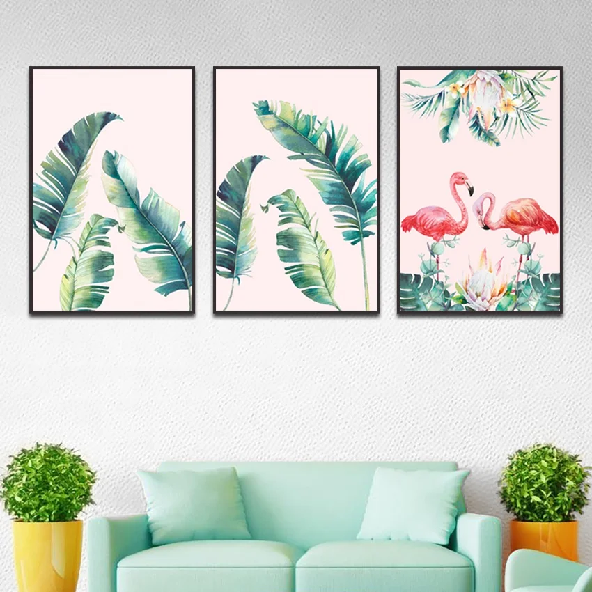 

Plants In The Tropical Rain Forest Poster Animal Decoration Canvas Painting Home Living Room Bedroom Wall Decoration Supplies