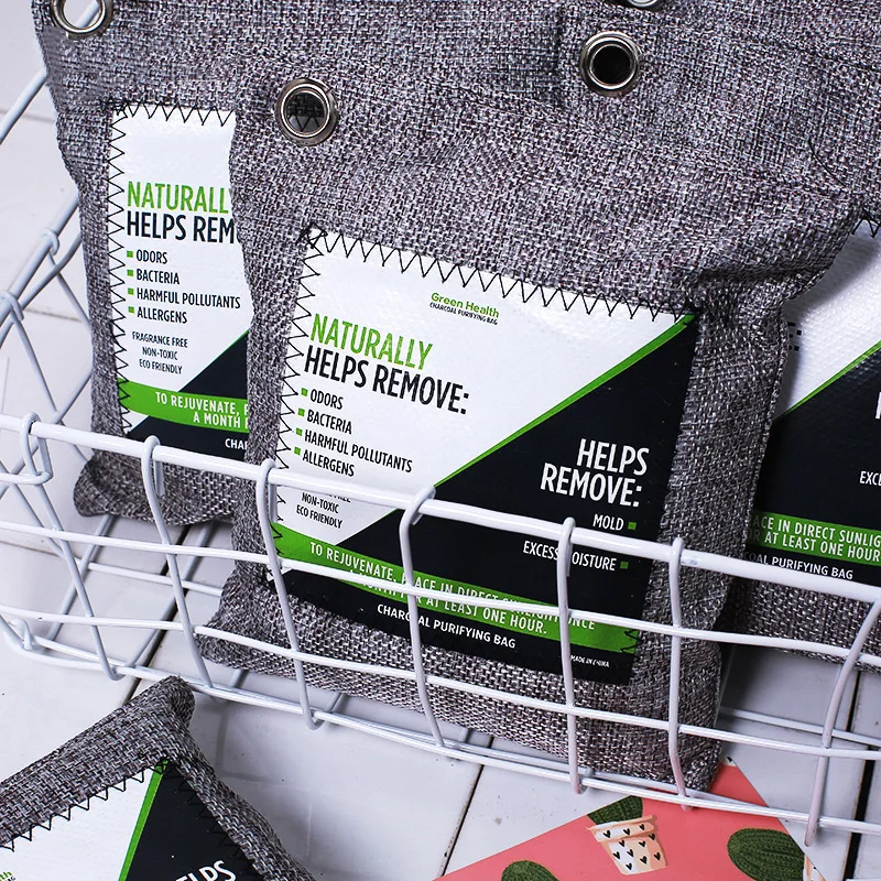 

1/2/3/8 шт., мешочек для устранения запахов из бамбукового угля