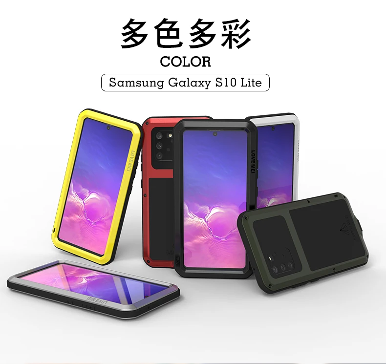 Водонепроницаемый ударопрочный грязеотталкивающий чехол для Samsung Galaxy S10 Plus S10e Lite