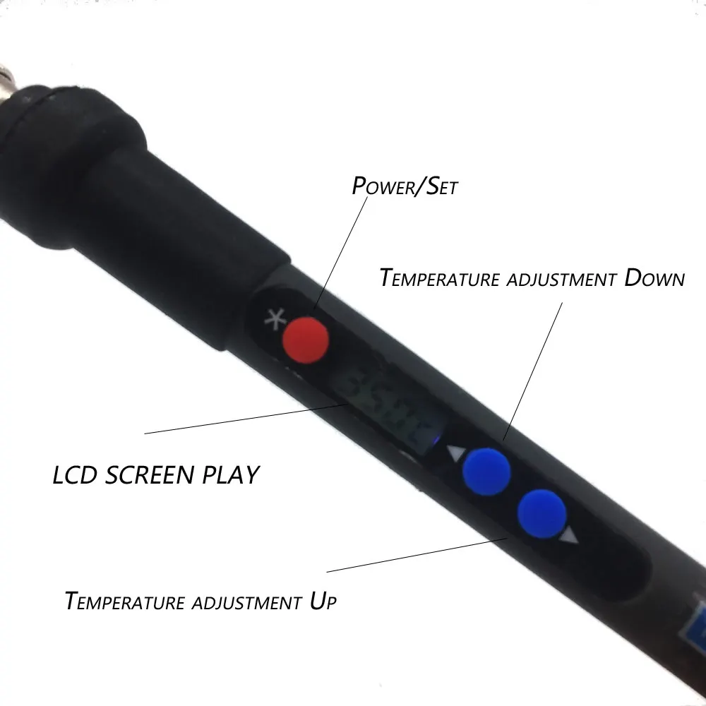 Быстрый нагрев переносной ЖК-дисплей Температура цифровой светодиодный