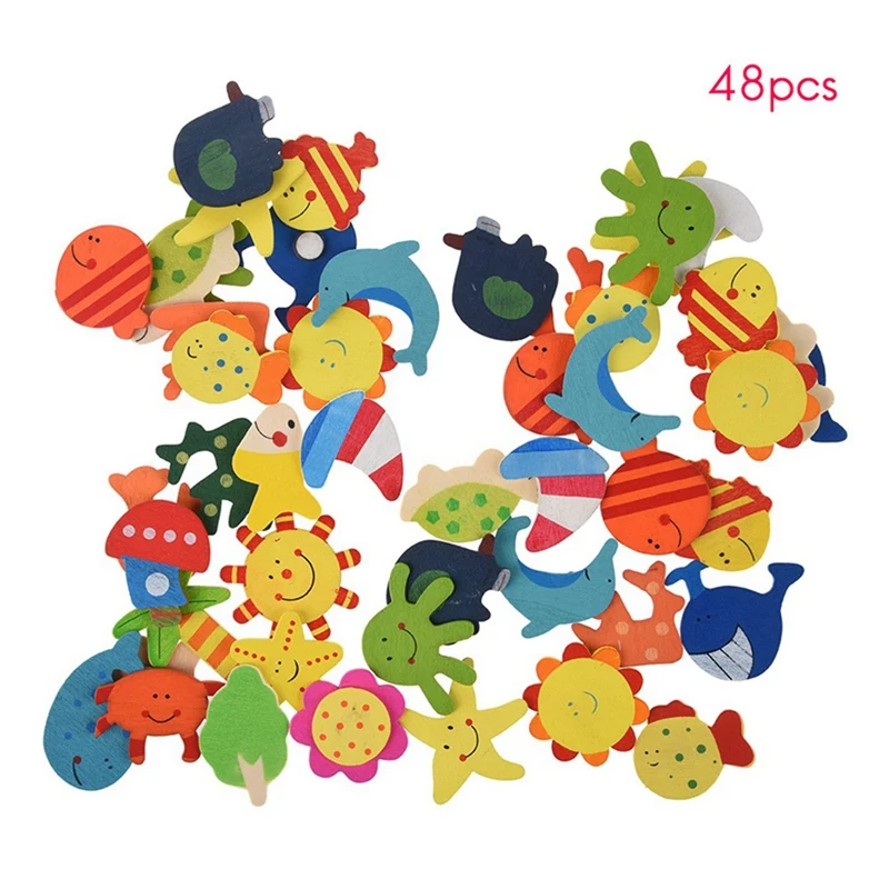 48 шт. фон для фотосъемок с изображением деревянной магниты рисования аниме 10 3D Магнитная бабочка на