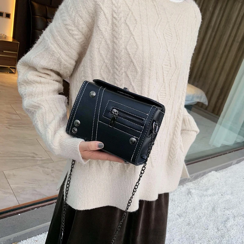 Bolsos Mujer, модные сумки в форме коробки для женщин,, роскошные сумки, женские сумки, дизайнерские, с металлическими заклепками, с клапаном, вечерняя сумочка
