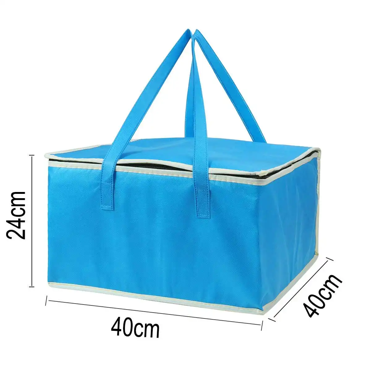 

15 Inch Lunch Cooler Bag Insulation Folding Picnic Portable Ice Pack Food Thermal Bag Food Delivery Bag Drink Carrier Pizza