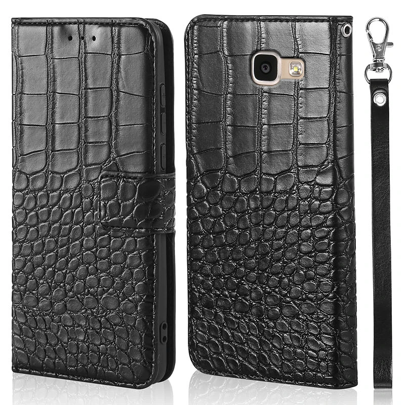 For Samsung Galaxy A5 2016 A510 SMA510F A510M Case Crocodile texture leather flip Cover with card slot | Мобильные телефоны и