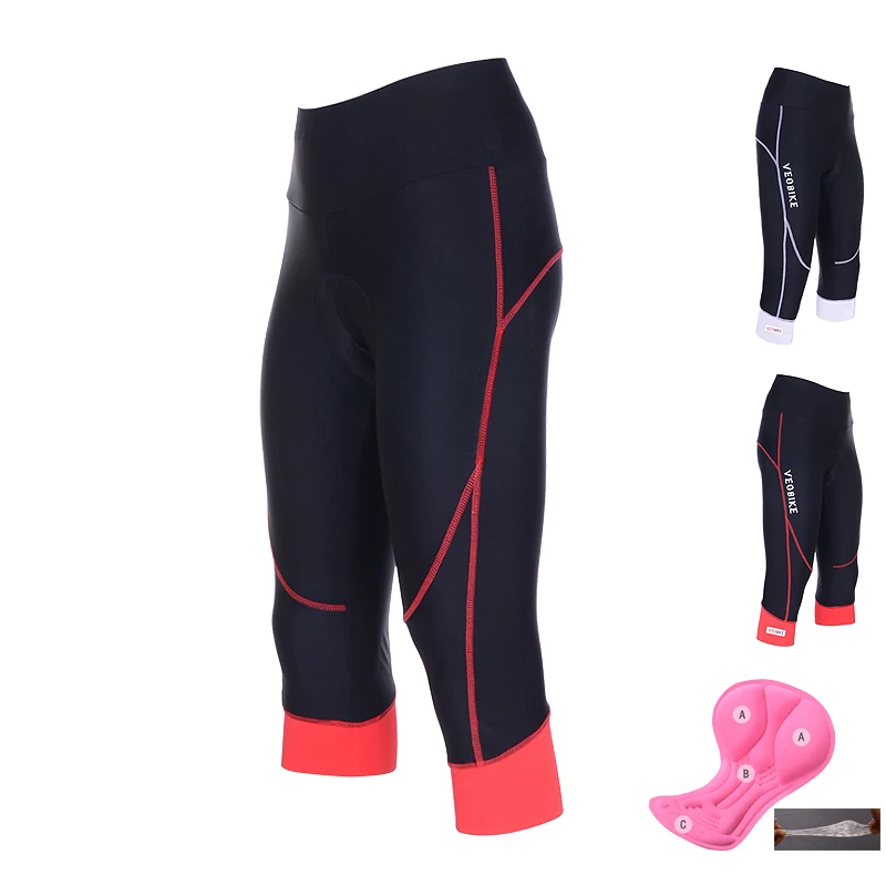 2021 велосипедные шорты с гелевыми вставками женские брюки 3/4 спортивные