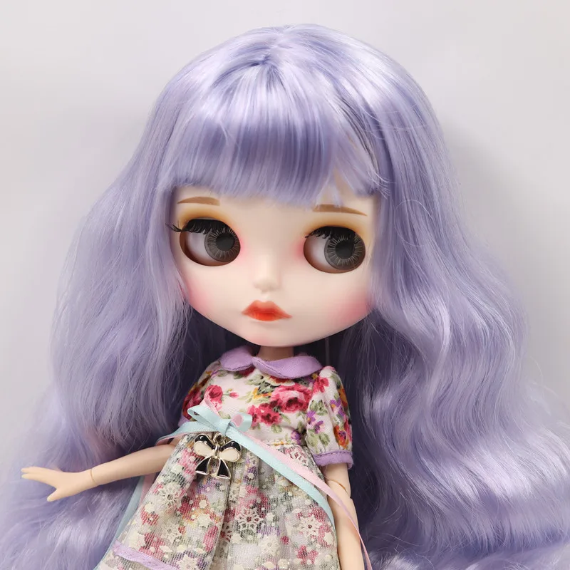Ледяной DBS Blyth кукольные нет. BL6005/1049 синий микс фиолетовые волосы шарнирное тело