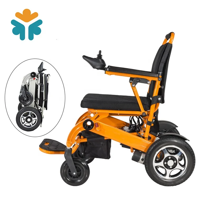 

Ручной медицинский уход, легкий складной стул для электрической инвалидной коляски