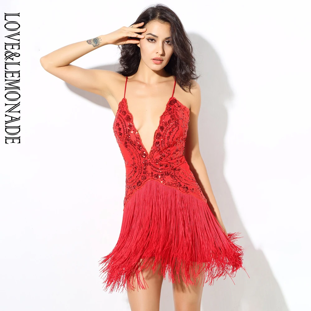 Любовь и лимонада красный Цветочная лоза вьющаяся расшитые блестками с v