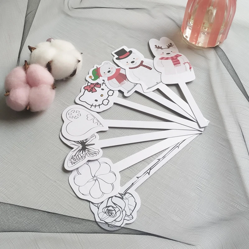 100 шт. модный тестер для парфюма в форме цветка полоски карт|Благовония и