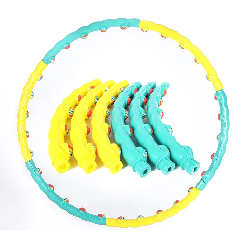 Women Sports Hoop Dismountable Gymnastics Hoop For Fitness Lady Waist Exercise Abdominal Massage ring Indoor Fitness Equipments