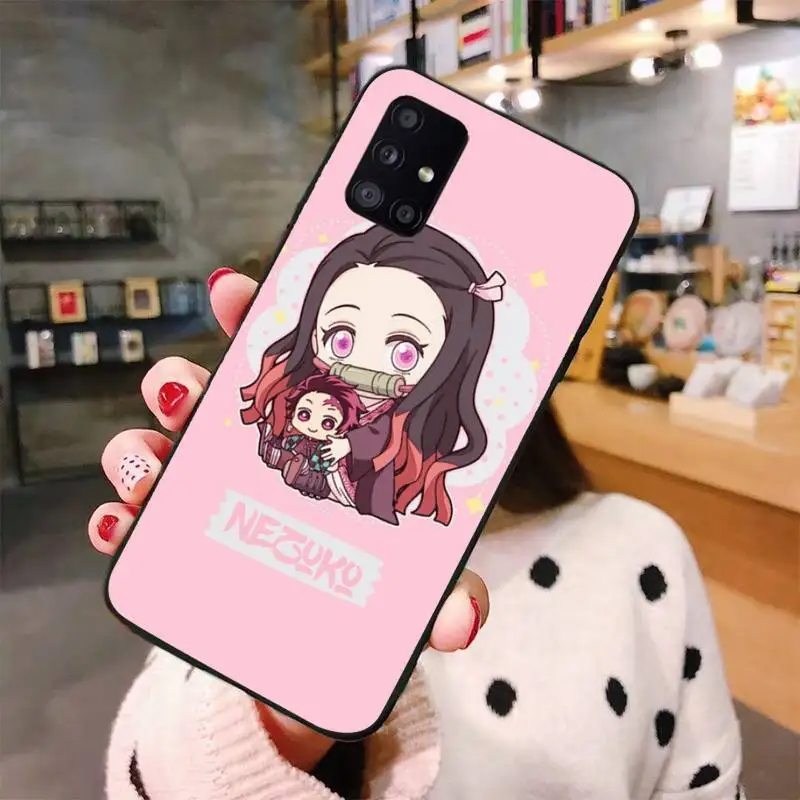 

Kamado Nezuko Kimetsu No Yaiba Demon Phone Case For Samsung S6 S7 edge S8 S9 S10 e plus A10 A50 A70 note8 J7 2017