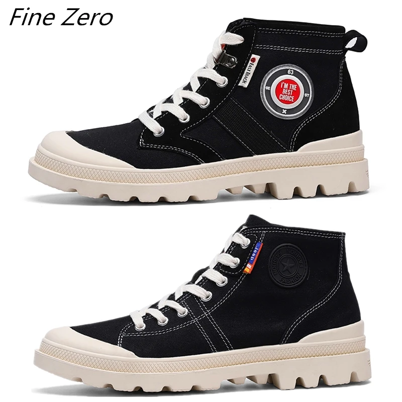 Мужские парусиновые ботинки Повседневные высокие военные тактические мужские