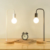 nordic personalized creativity modern minimalist iron art warm study desk lamp warm light decoration bedroom bedside lamp