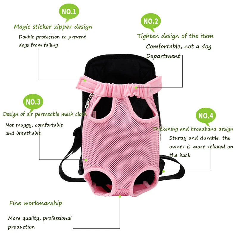 Размер рюкзака для питомца кота собаки сумки аксессуары собак на пять отверстий