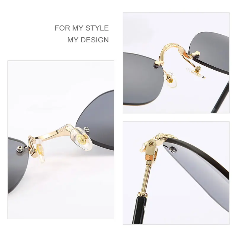 Солнцезащитные очки HBK в стиле стимпанк для мужчин и женщин модные маленькие