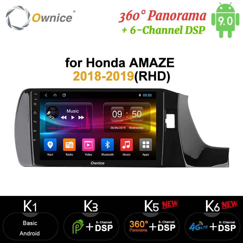 Octa Core 4G 64G Android 9 0 360 панорама DSP SPDIF Автомобильный DVD Радио GPS Navi плеер carplay для Honda AMAZE