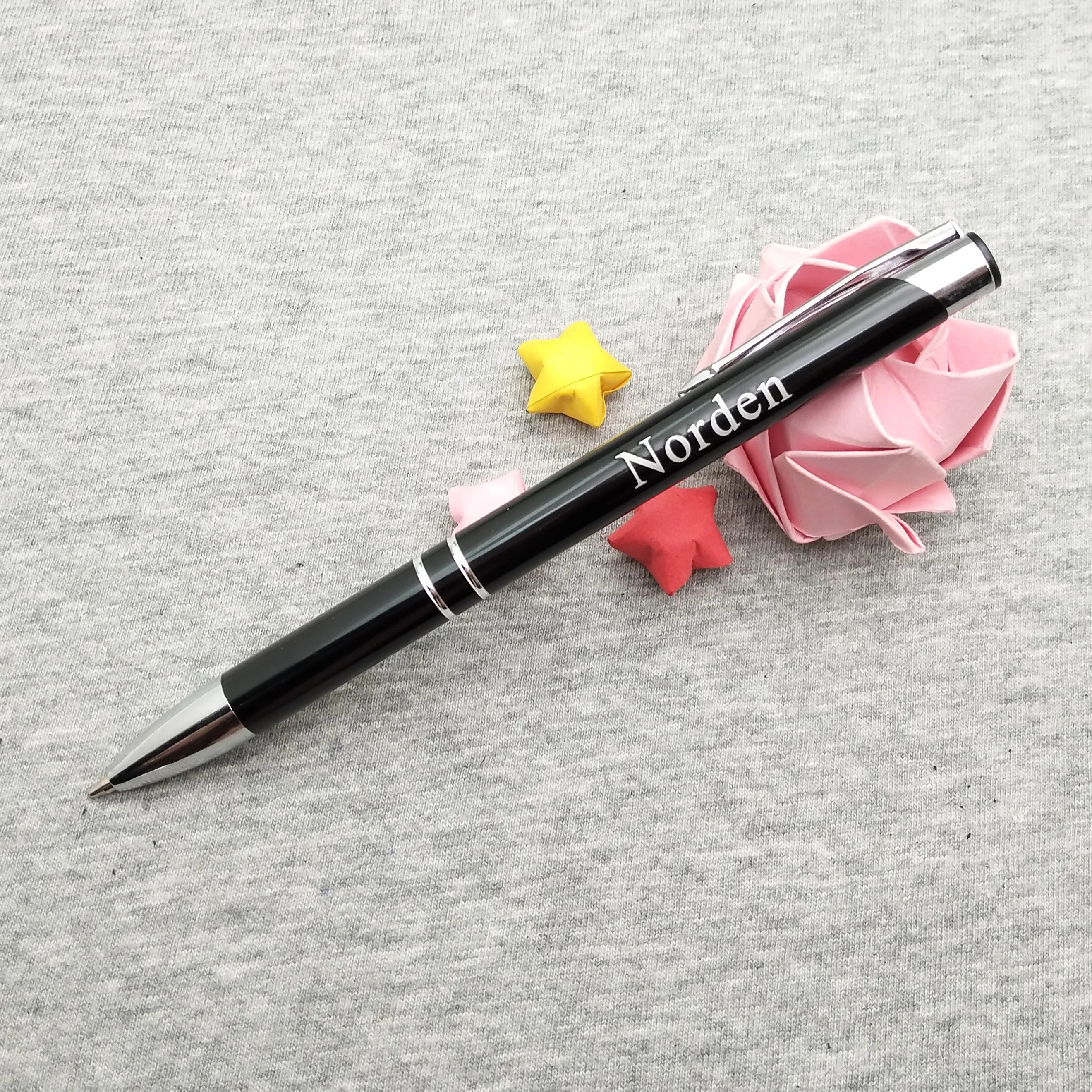 New ballpoint pen 1pc custom with my name laser engraved metal pencils customized FREE with your wedding name+date+words