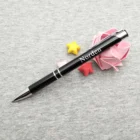 Новая шариковая ручка, 1 шт., на заказ, с моим именем, металл с лазерной гравировкой, карандаши по индивидуальному заказу, без имени вашей свадьбы, даты и слов