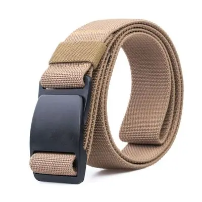 

NEW Nylon belt Plastic buckle Stretch elastic belt men Weaving casual Nylon fashion cowboy men belt