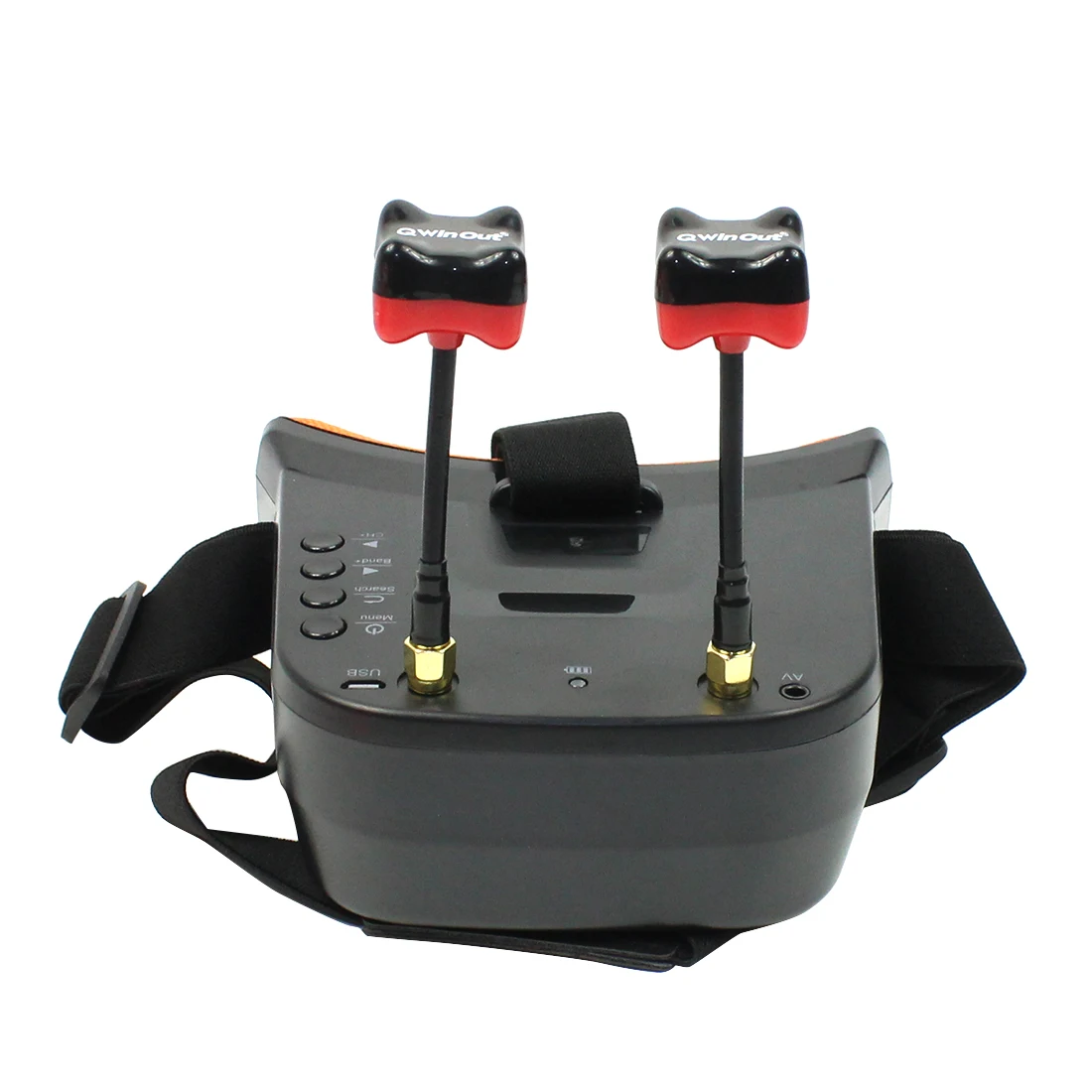 Мини FPV очки 5 8G 40CH 3-дюймовый дисплей 480x320 встроенный аккумулятор с 85 мм антенной