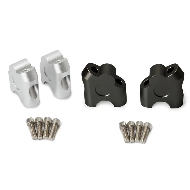

2X Motorcycle 22mm Handlebar Riser Clamp Back Mount 7/8" Handle Bar Clamp Extend
