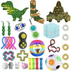Набор антистрессовых игрушек Pop, эластичные струны, подарочный набор для взрослых и детей, сжимаемые сенсорные антистрессовые игрушки