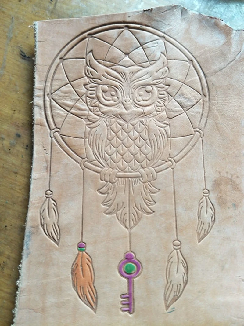 Ручной работы уникальный дизайн кожаные рабочие инструменты штемпели для