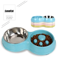 new portable pet dog feeding food bowls puppy slow down eating feeder dish bowl prevent obesity dogs supplies dropshipping bloa