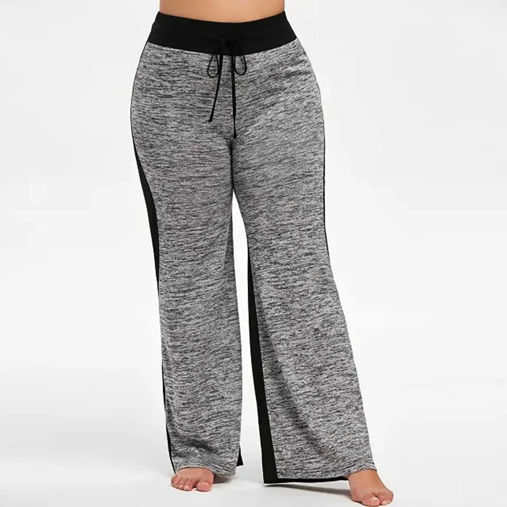 Женские брюки джоггеры размера плюс свободные облегающие с эластичным поясом