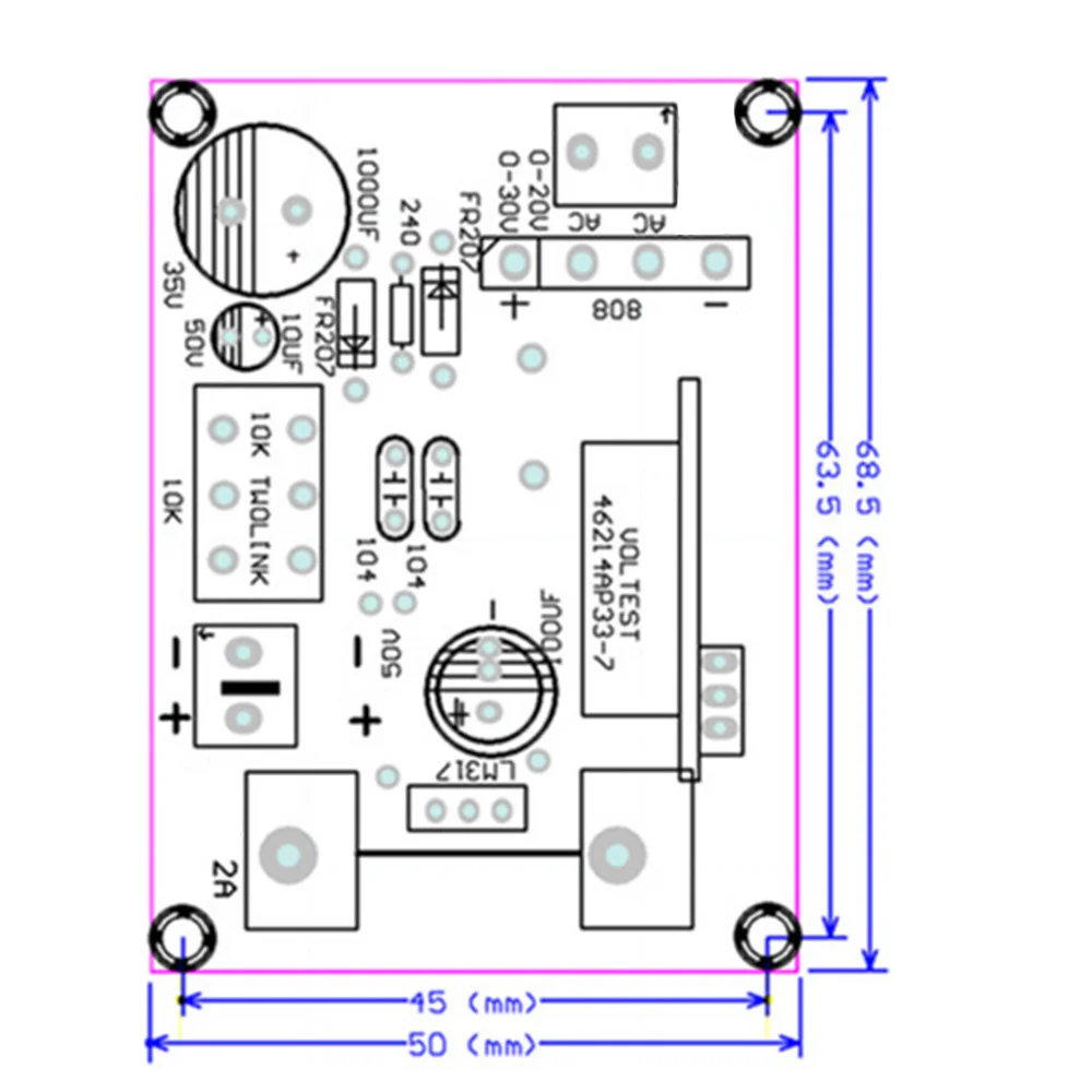 LM317 регулируемый регулятор напряжения понижающий модуль питания|Аксессуары для