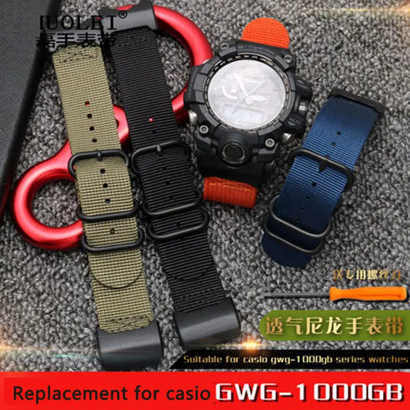 Нейлоновый ремешок-адаптер для наручных часов для gshock modified big mud king GWG-1000-1A/A3/1A1GB/GG 24 мм ремешок для часов
