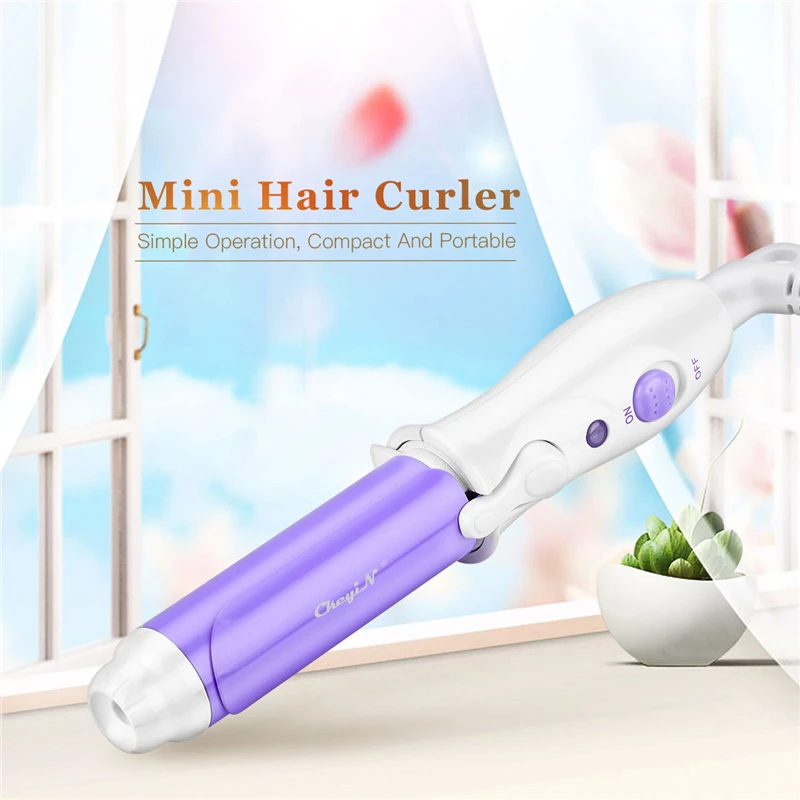 Ferro de Ondulação Modelador de Cabelo Mini Portátil Elétrica Cerâmico Tongs Cachos Cabelo Profissional Rolos Grande Onda Estilor