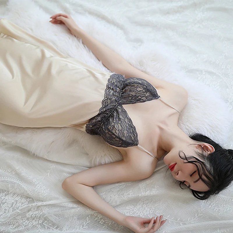 Ночная сорочка женская кружевная цвет в ассортименте S M L XL XXL 2 шт/комплект|Ночные