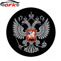 round russian coat of arms car sticker decal styling 12 3cm12 3cm
