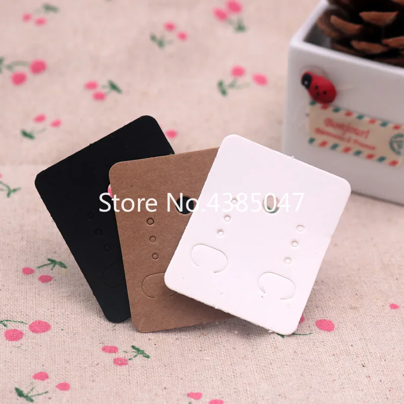 100 шт./лот прямоугольные бумажные серьги в форме кошки OPP сумка витрина ювелирная