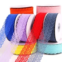 18 colors 25 yards 30mm gridding band multirole trim ribbon sewing spandex lace trim waist band garment accessory