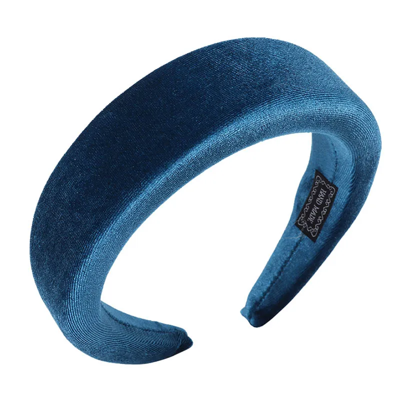 Velvet T LEVAO, золотой бархат, западный стиль, однотонные, утолщенные, мягкие, для волос, ободок, тюрбан, женские повязки, аксессуары для девочек, головные уборы - Цвет: Velvet T
