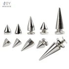 Винтовые заклепки-гвоздики, металлические, в стиле панк