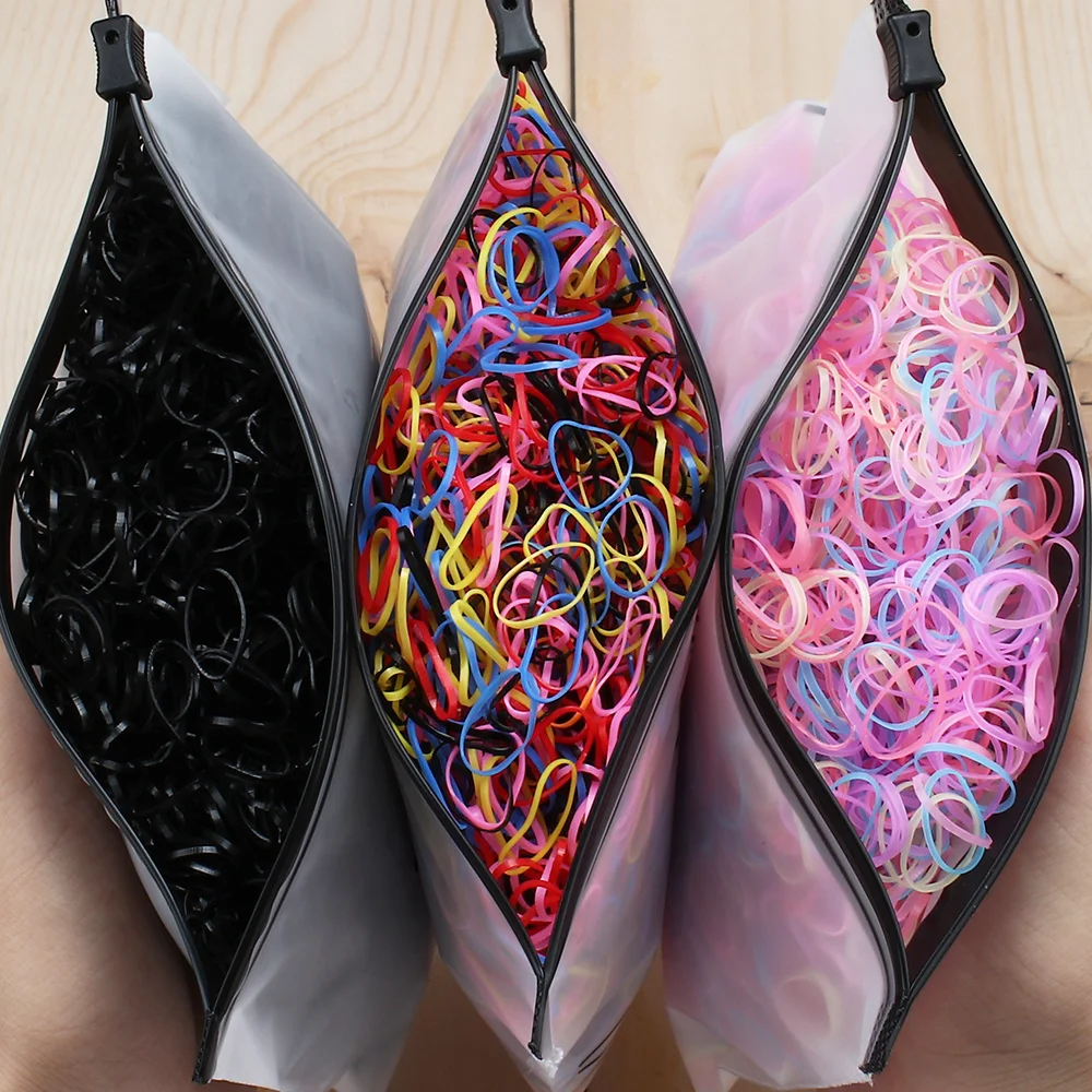 

1000/2000 Pcs Girls Hair Accessories Nylon Ties Elastic Hair Bands Child Ponytail Rubber Bands Holder Headband Kids Gum Hair Tie
