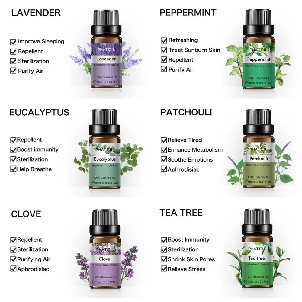 PHATOIL эфирное масло Pathouli 10 мл чистый натуральный диффузор эфирные масла лаванда