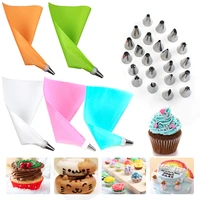 26pcsset chrysanthemum flower icing piping nozzles tips cake decoration tools kitchen pastry cupcake baking pastry tools
