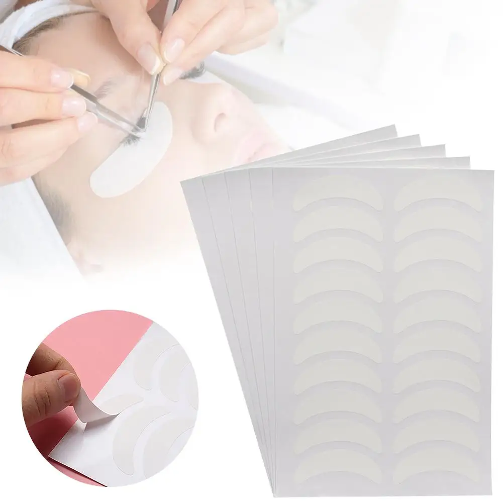 

100Pcs/Set Paper Patches Eyelash Stickers Under Eye Pads For Grafting Fake Lashes Extension Tips Wraps White Make Up Tools Kit