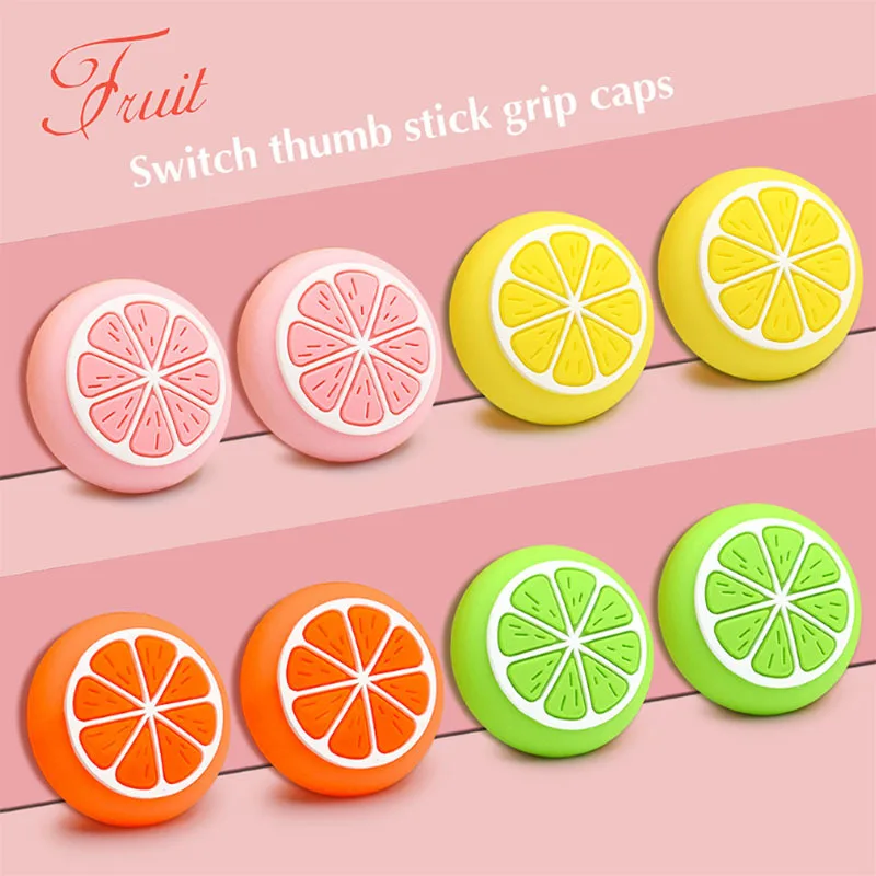 Милый Lemon Thumb Grip Cap s Силиконовый Рокер JoyCon Джойстик крышка оболочка 3D пуговица в