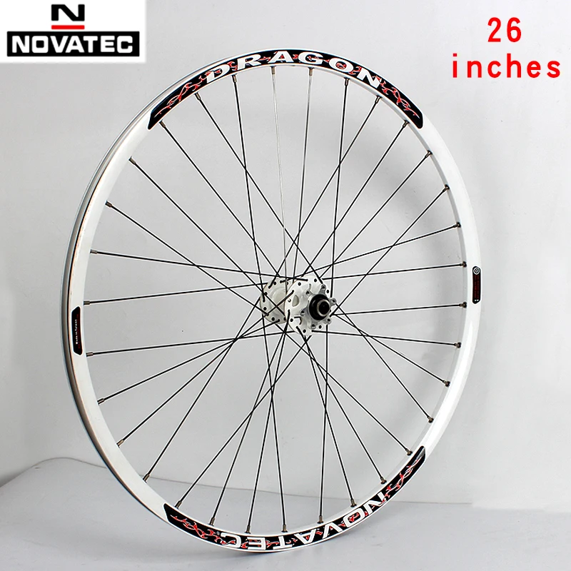 Novatec горный велосипед внедорожный MTB алюминиевый сплав белый колеса 26 дюймов