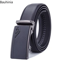 bauhinia 100 135cm men business genuine luxury leather automatic buckle belts black designer exquisite suit belt