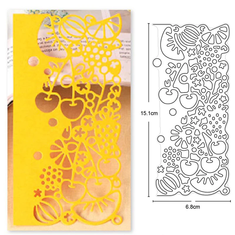 

Lace pierced fruit frame Metal Cutting Dies 2020 new arrival craft Stencil For DIY Scrapbooking Paper/photo Cards Embossing Dies